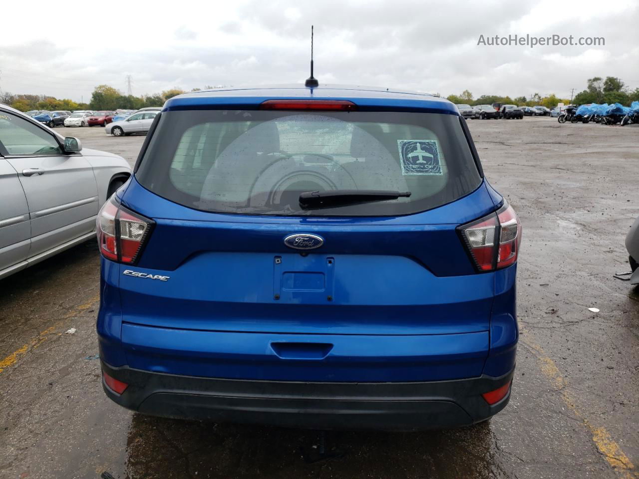 2017 Ford Escape S Blue vin: 1FMCU0F75HUC20109