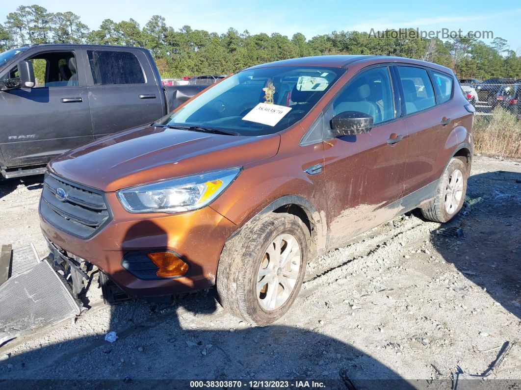 2017 Ford Escape S Orange vin: 1FMCU0F75HUC42742