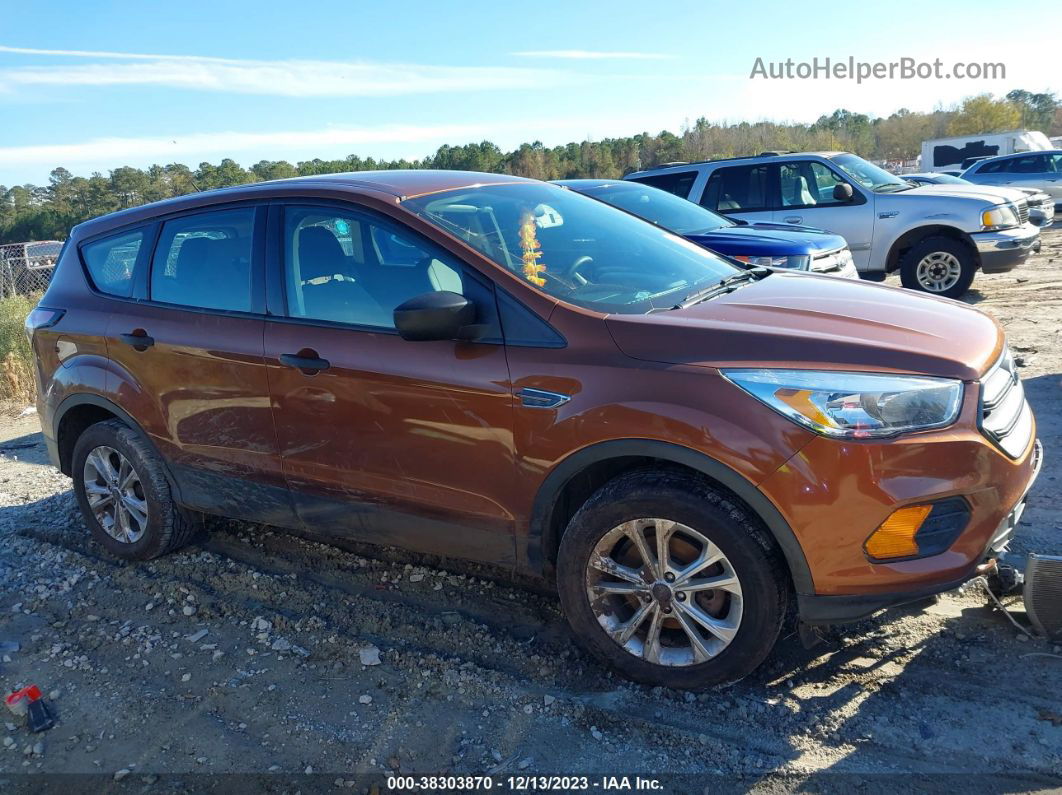 2017 Ford Escape S Orange vin: 1FMCU0F75HUC42742