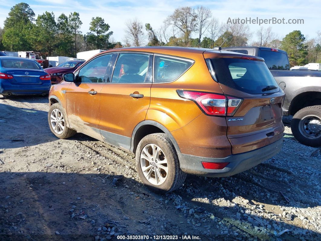 2017 Ford Escape S Orange vin: 1FMCU0F75HUC42742