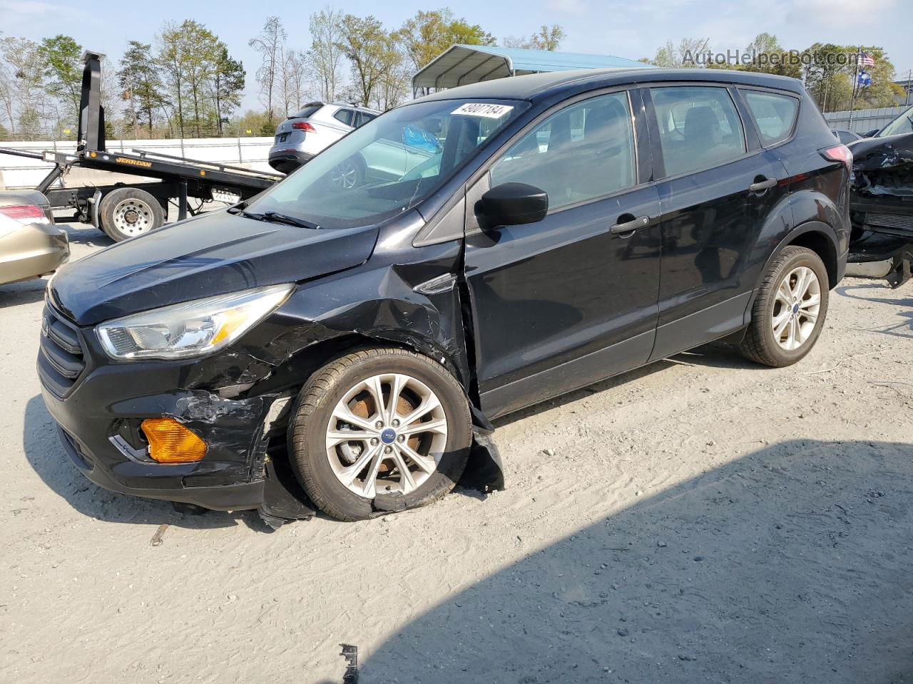 2017 Ford Escape S Black vin: 1FMCU0F75HUC59718