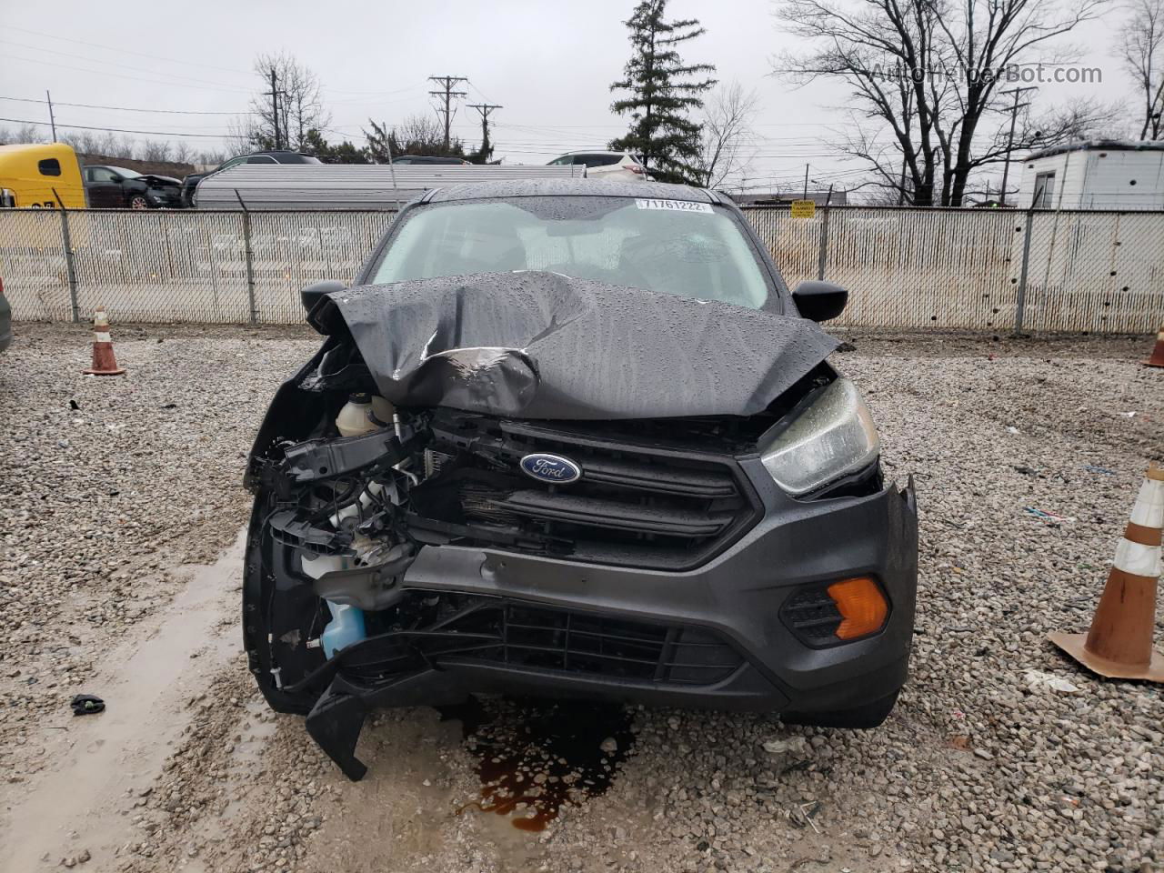 2017 Ford Escape S Gray vin: 1FMCU0F75HUD40718