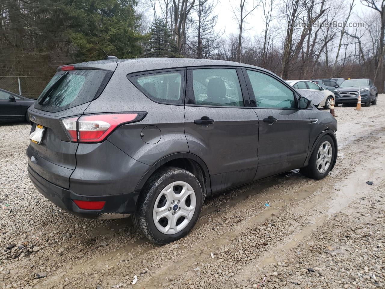 2017 Ford Escape S Gray vin: 1FMCU0F75HUD40718