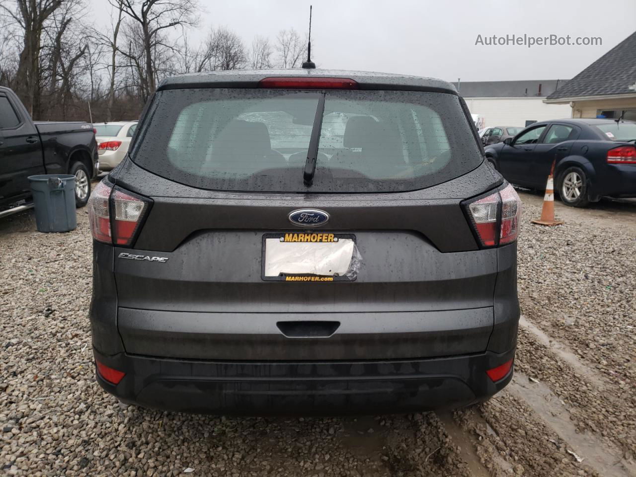 2017 Ford Escape S Gray vin: 1FMCU0F75HUD40718