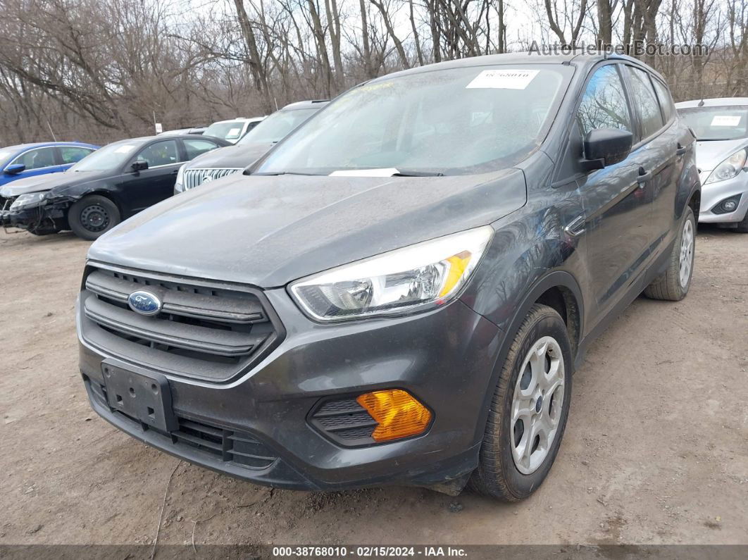 2017 Ford Escape S Черный vin: 1FMCU0F75HUD92110