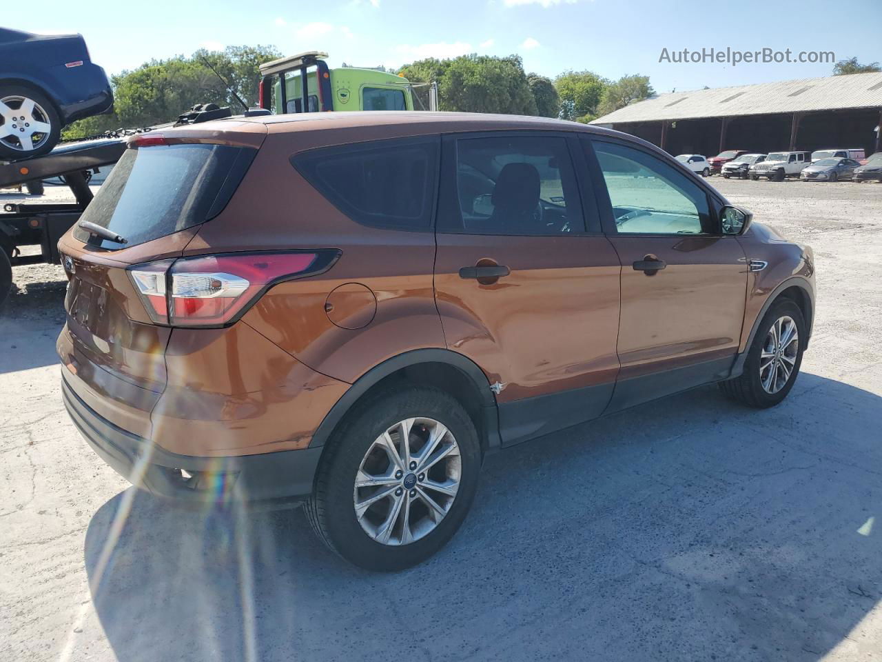 2017 Ford Escape S Orange vin: 1FMCU0F75HUE15739