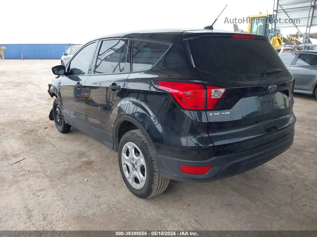 2019 Ford Escape S Black vin: 1FMCU0F75KUB77933