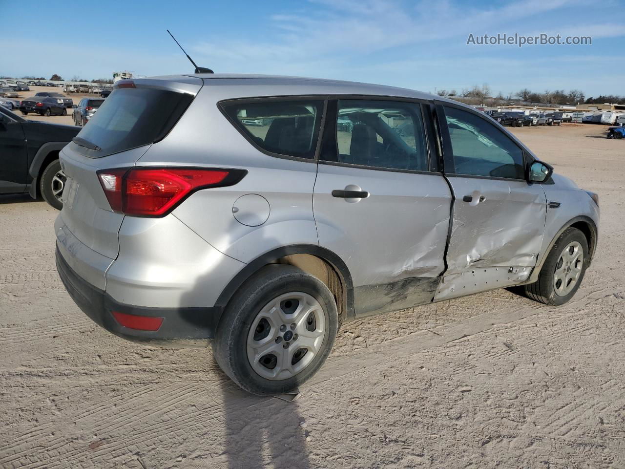 2019 Ford Escape S Silver vin: 1FMCU0F75KUB78001