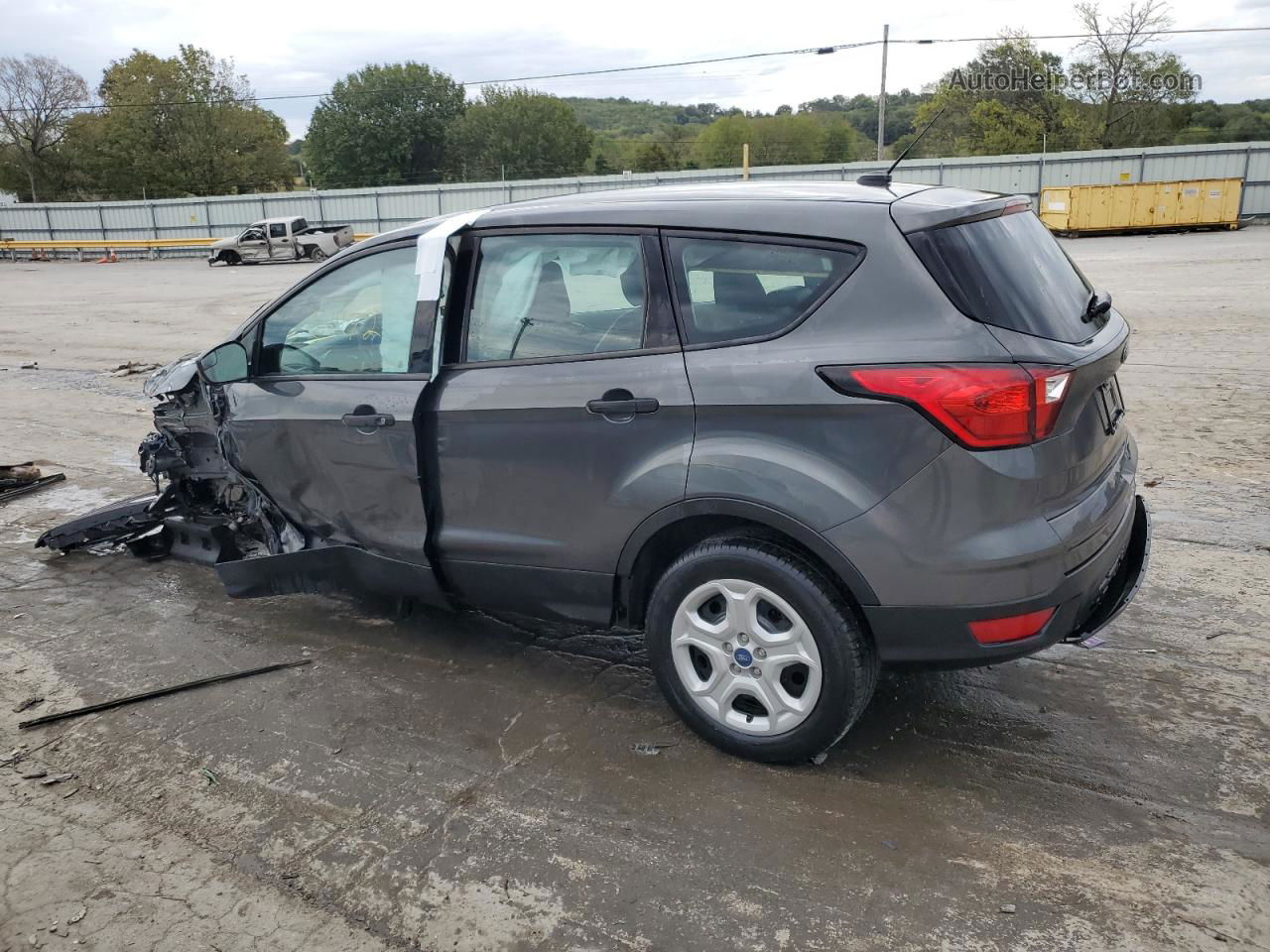 2019 Ford Escape S Gray vin: 1FMCU0F75KUC20084