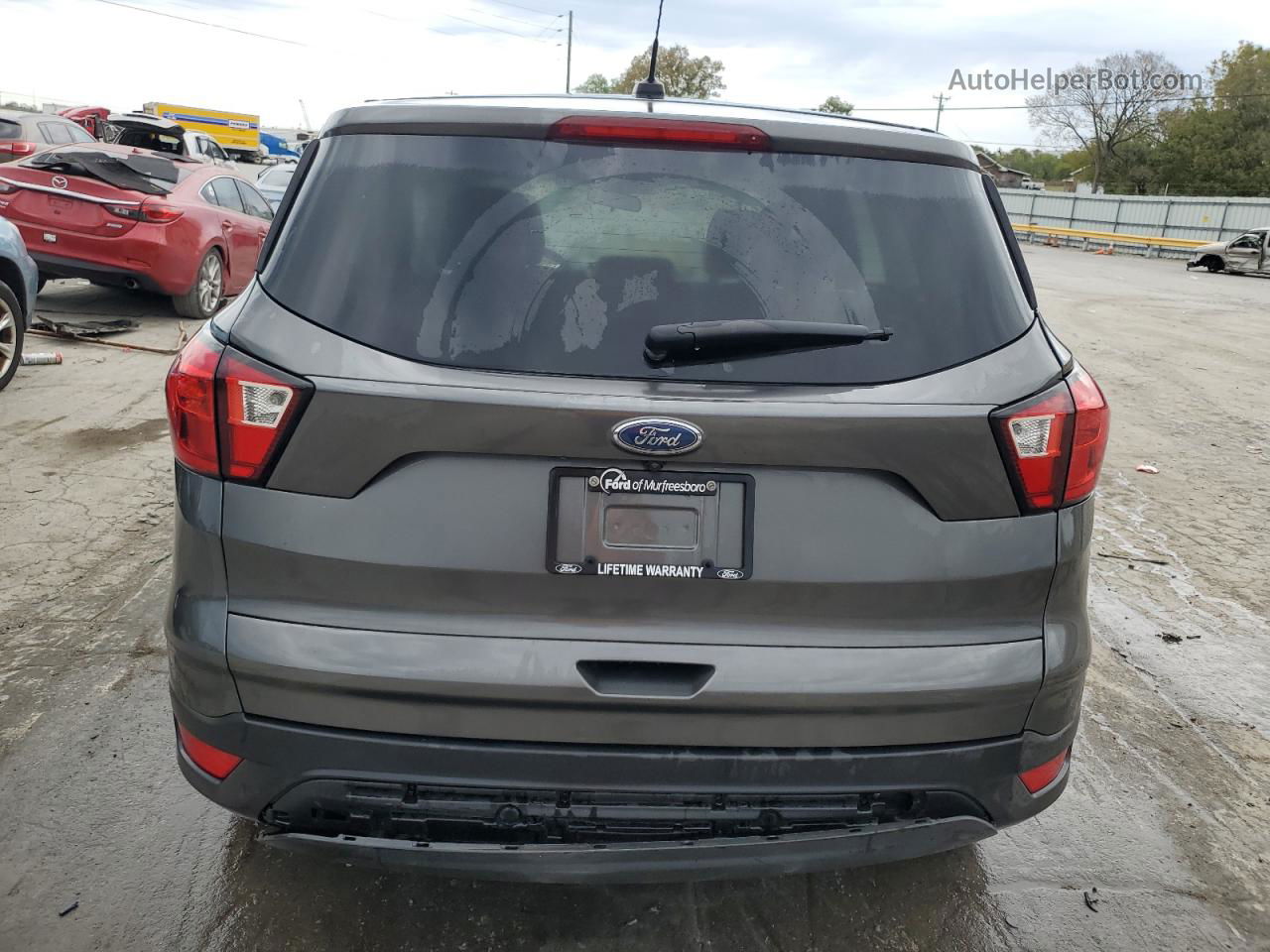 2019 Ford Escape S Gray vin: 1FMCU0F75KUC20084