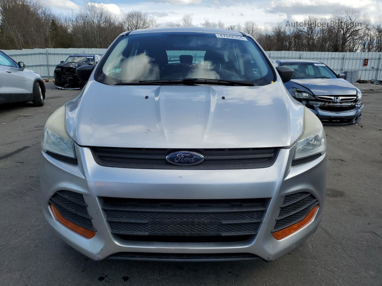 2013 Ford Escape S Silver vin: 1FMCU0F76DUB05111