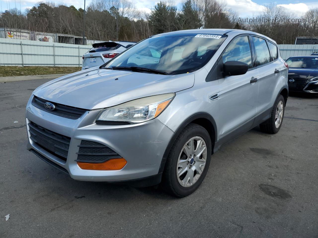 2013 Ford Escape S Silver vin: 1FMCU0F76DUB05111