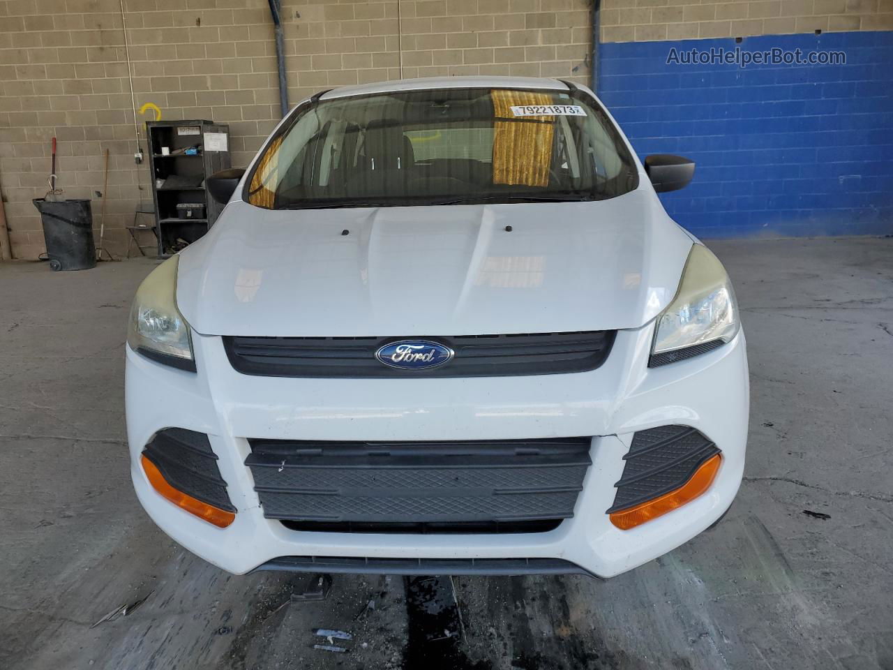 2013 Ford Escape S White vin: 1FMCU0F76DUD56520