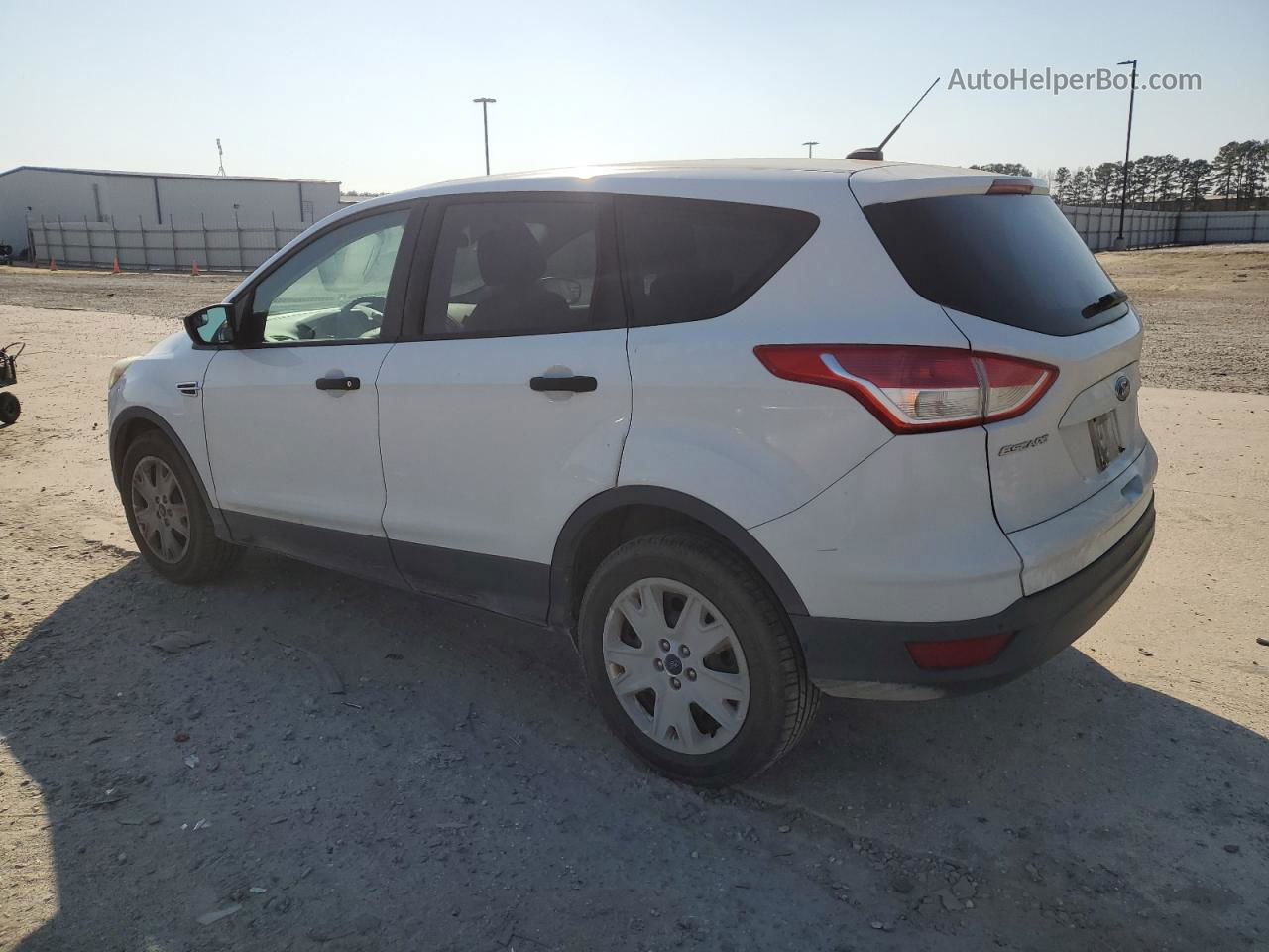 2013 Ford Escape S White vin: 1FMCU0F76DUD72488