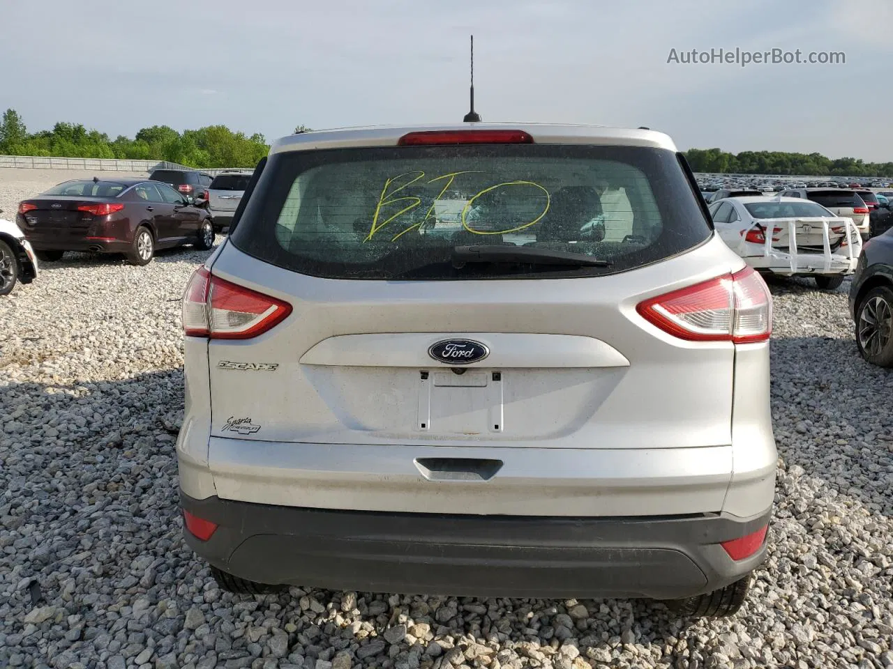 2015 Ford Escape S Silver vin: 1FMCU0F76FUB72682