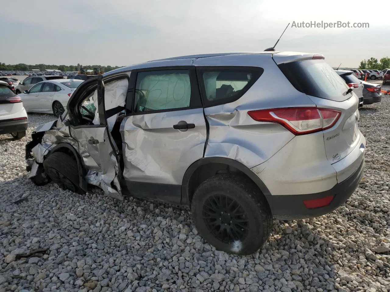 2015 Ford Escape S Silver vin: 1FMCU0F76FUB72682