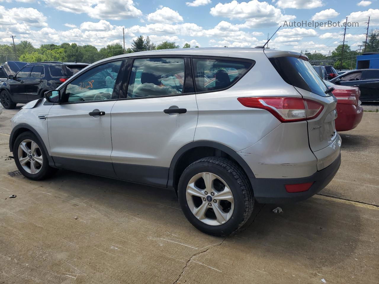 2016 Ford Escape S Silver vin: 1FMCU0F76GUA06051