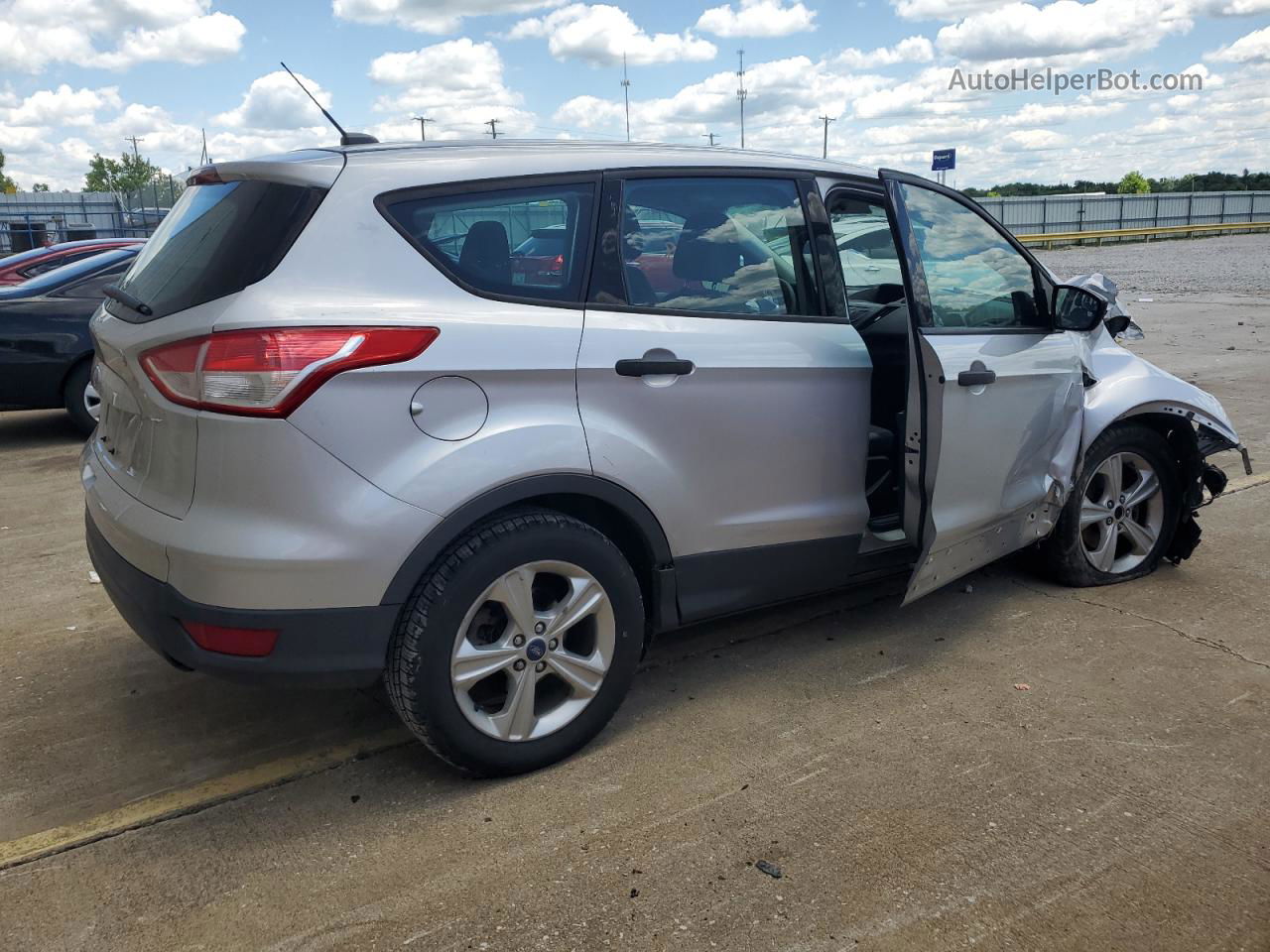 2016 Ford Escape S Silver vin: 1FMCU0F76GUA06051