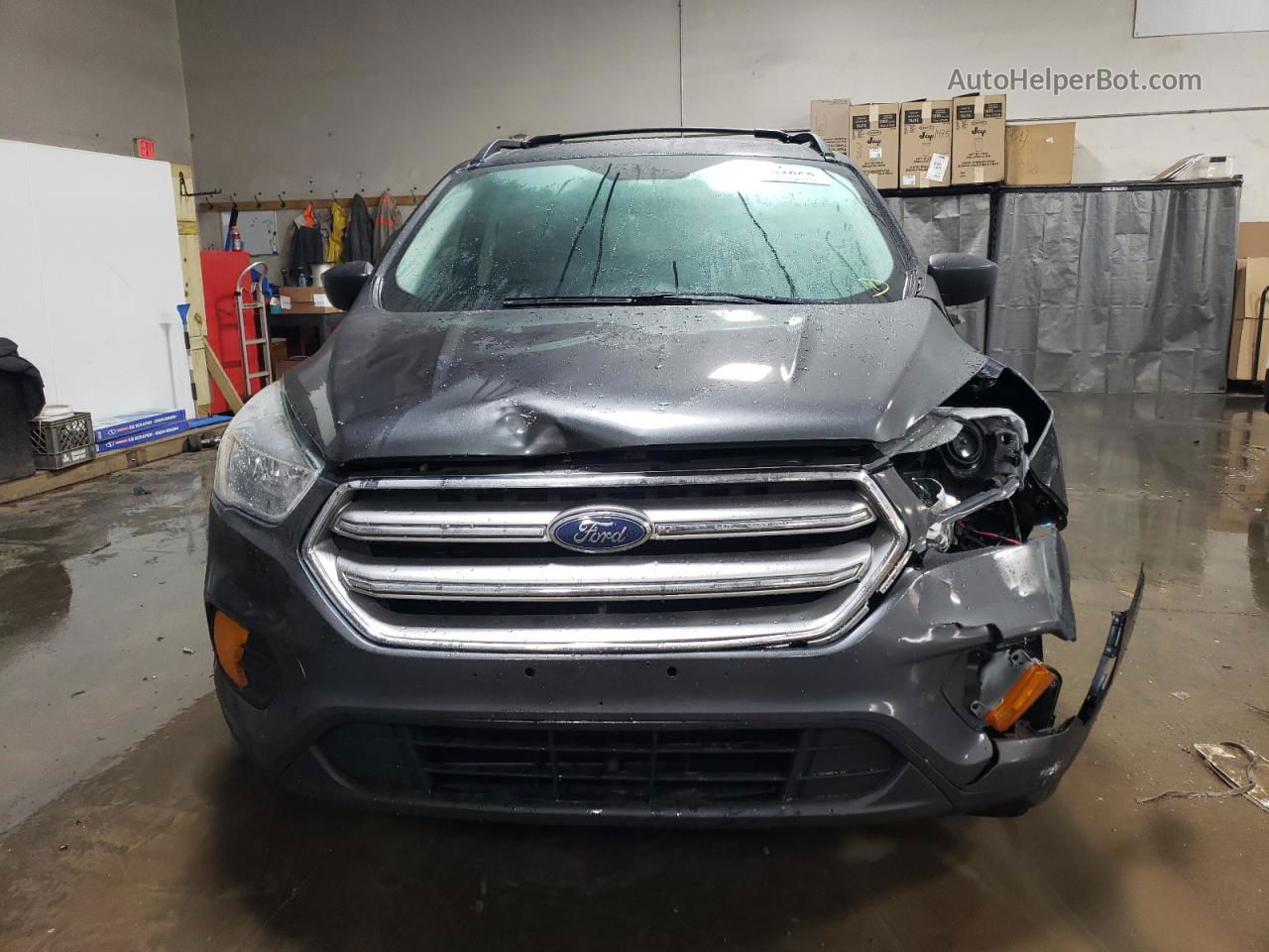 2017 Ford Escape S Gray vin: 1FMCU0F76HUA69362