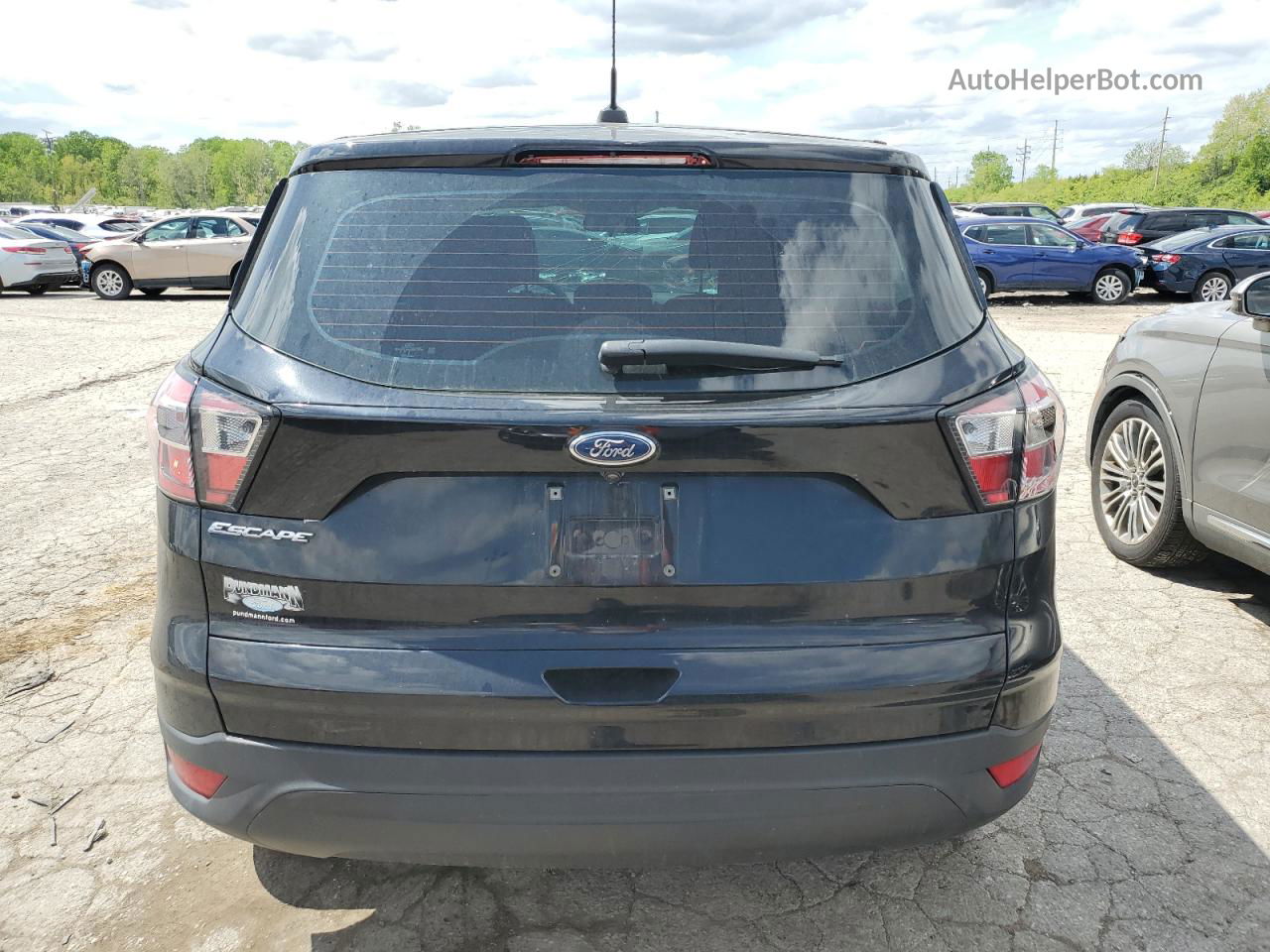 2017 Ford Escape S Black vin: 1FMCU0F76HUB89033