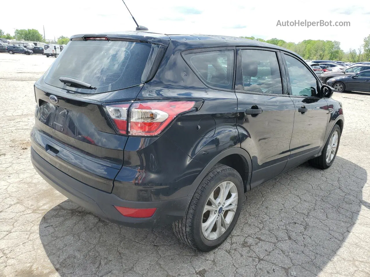 2017 Ford Escape S Black vin: 1FMCU0F76HUB89033