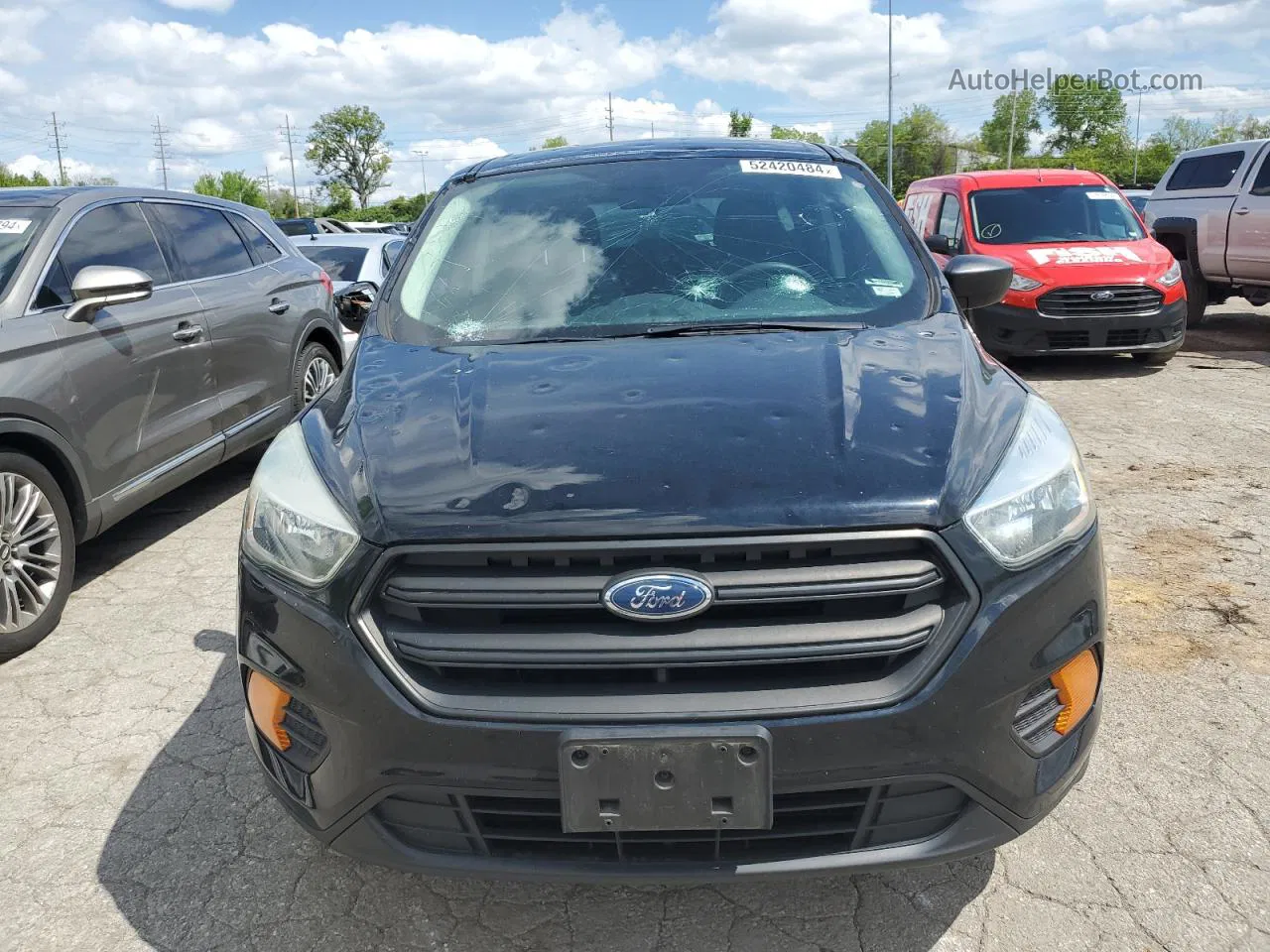 2017 Ford Escape S Black vin: 1FMCU0F76HUB89033