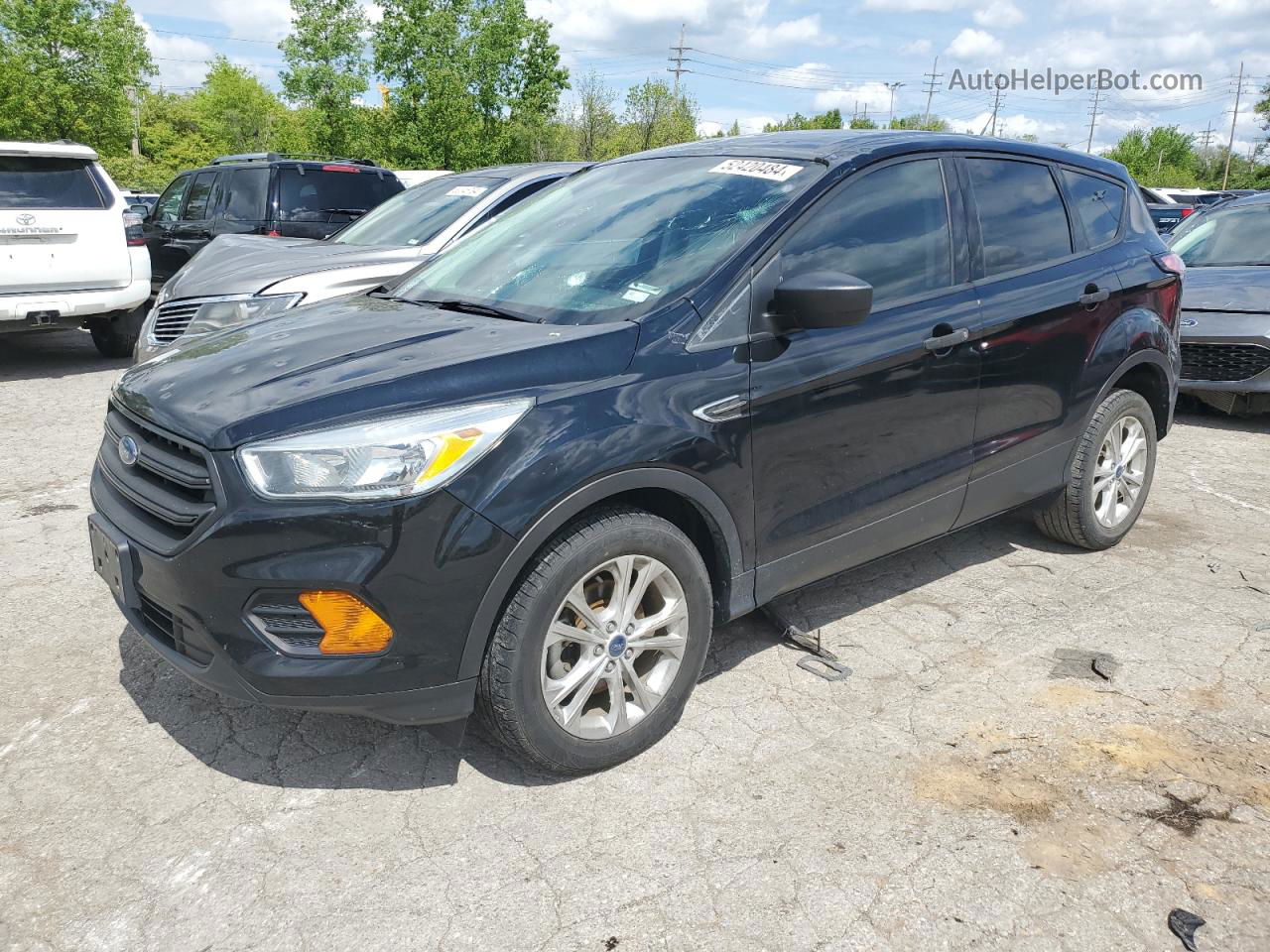 2017 Ford Escape S Black vin: 1FMCU0F76HUB89033