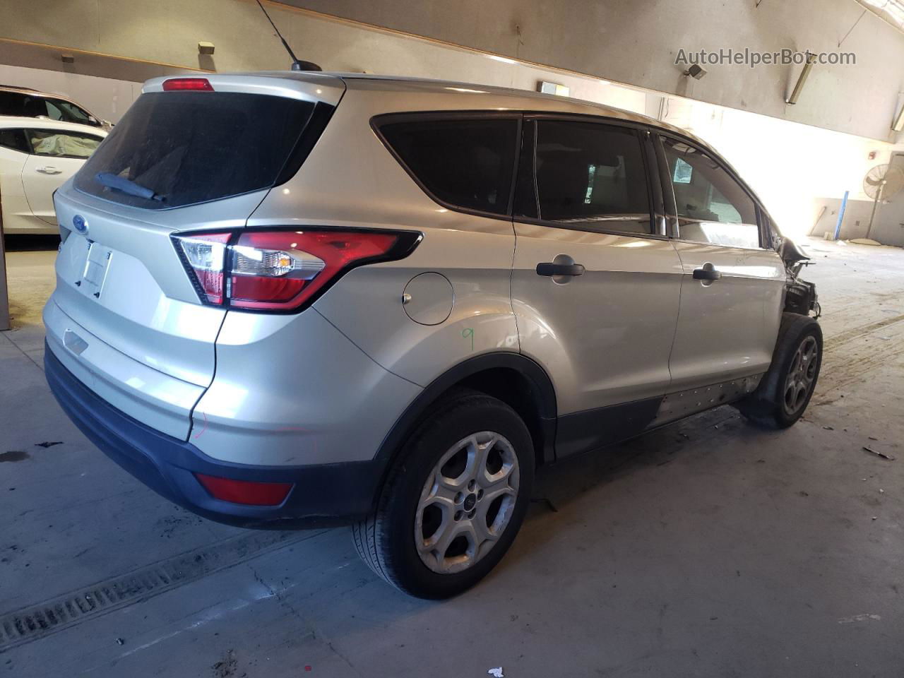 2017 Ford Escape S Silver vin: 1FMCU0F76HUD05539