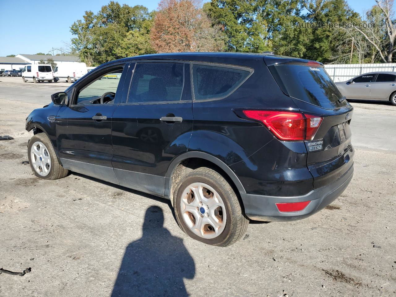 2019 Ford Escape S Black vin: 1FMCU0F76KUA01943