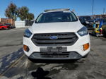 2019 Ford Escape S White vin: 1FMCU0F76KUA63696