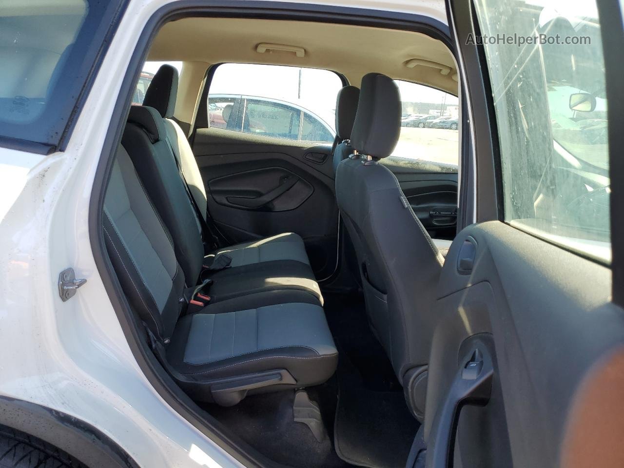 2019 Ford Escape S White vin: 1FMCU0F76KUA63696