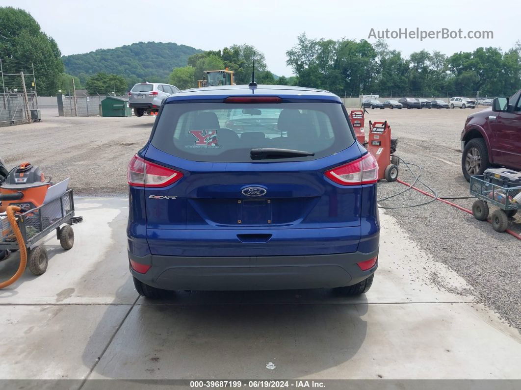 2013 Ford Escape S Blue vin: 1FMCU0F77DUD34347