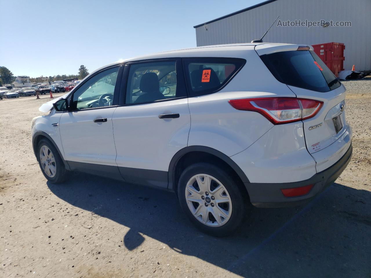 2014 Ford Escape S Белый vin: 1FMCU0F77EUC34444