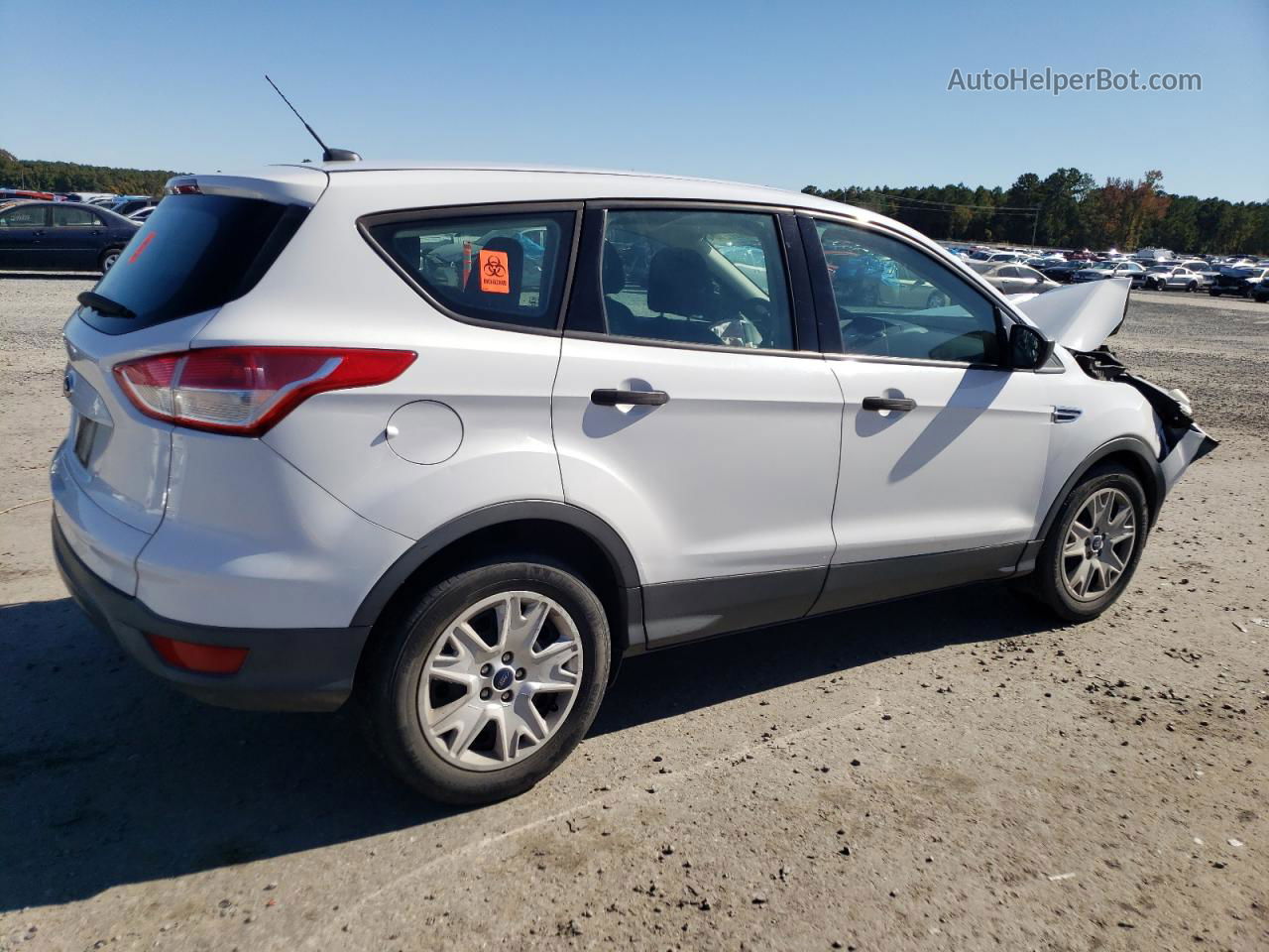 2014 Ford Escape S Белый vin: 1FMCU0F77EUC34444