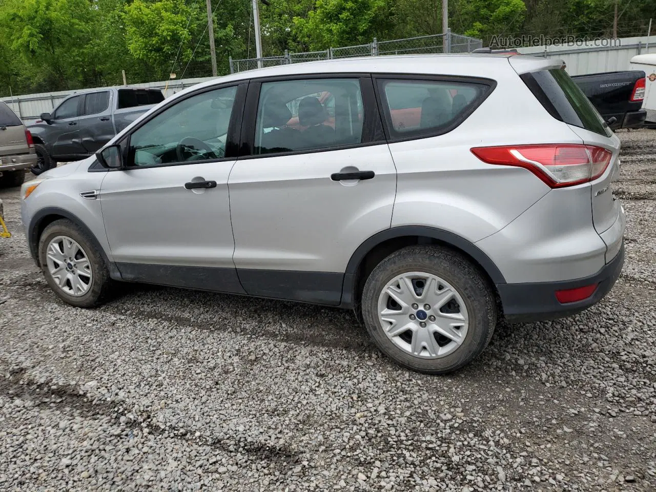 2014 Ford Escape S Silver vin: 1FMCU0F77EUD29005