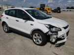 2014 Ford Escape S White vin: 1FMCU0F77EUE56577