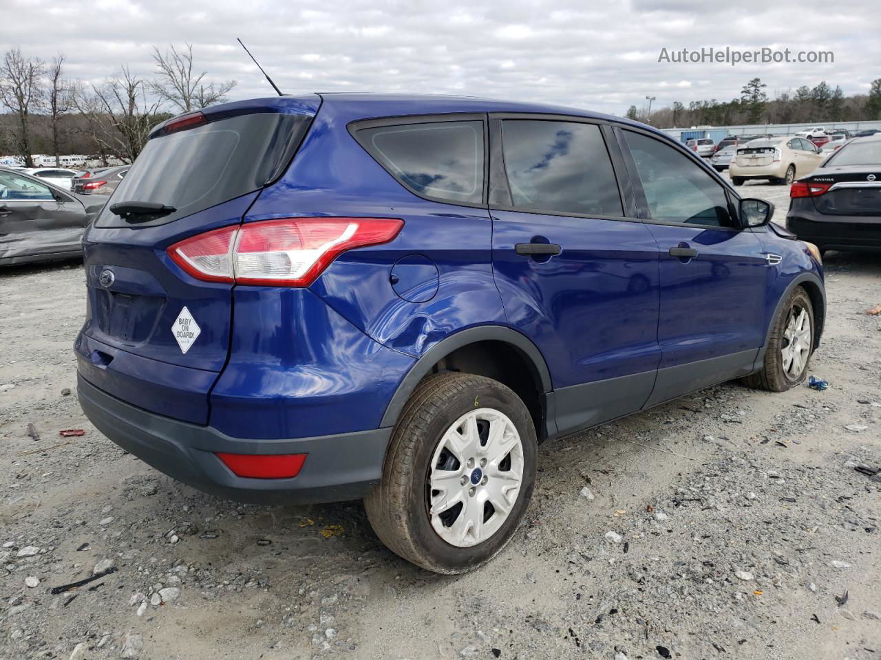 2015 Ford Escape S Синий vin: 1FMCU0F77FUA77919