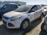 2015 Ford Escape S White vin: 1FMCU0F77FUB74263