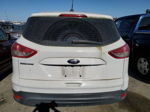 2015 Ford Escape S White vin: 1FMCU0F77FUB74263