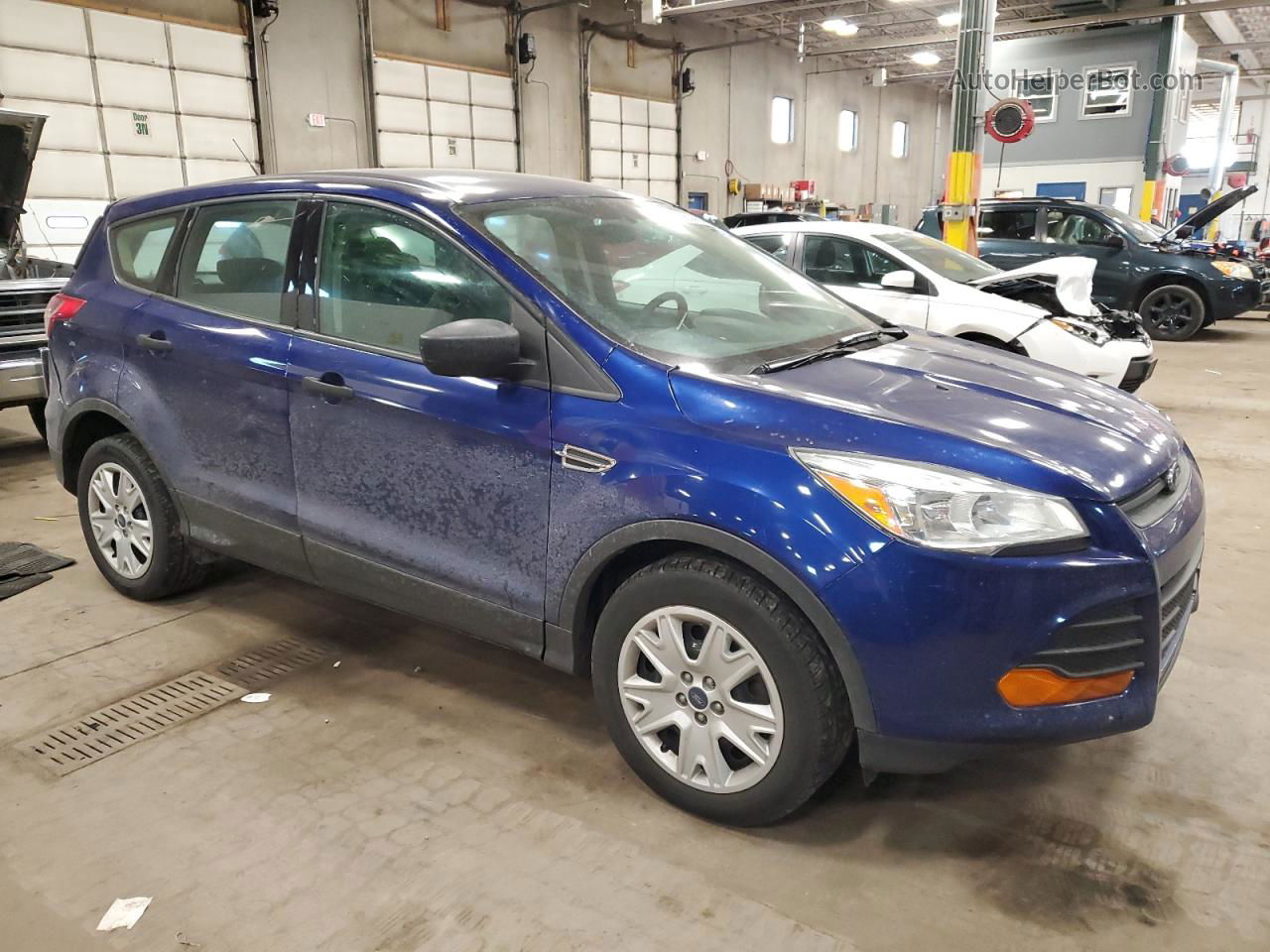 2016 Ford Escape S Blue vin: 1FMCU0F77GUB38090