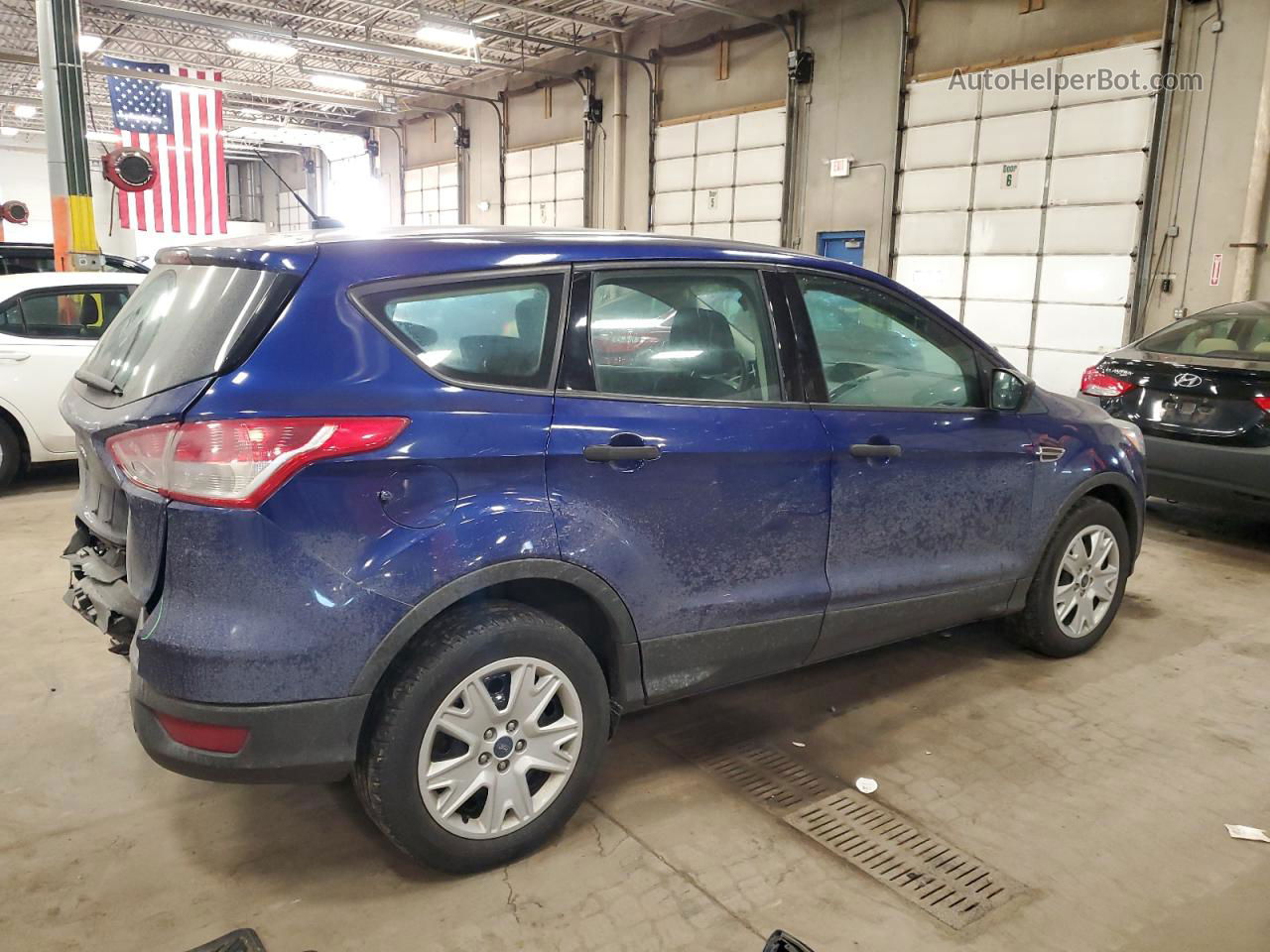 2016 Ford Escape S Blue vin: 1FMCU0F77GUB38090