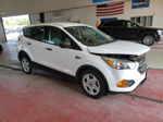 2017 Ford Escape S White vin: 1FMCU0F77HUA11406