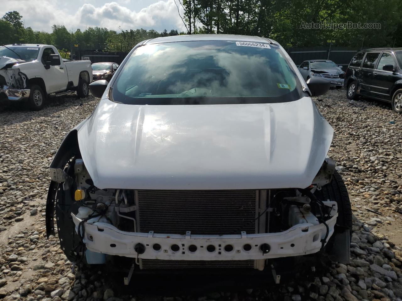 2017 Ford Escape S White vin: 1FMCU0F77HUA86509