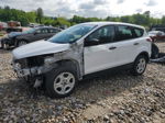 2017 Ford Escape S White vin: 1FMCU0F77HUA86509