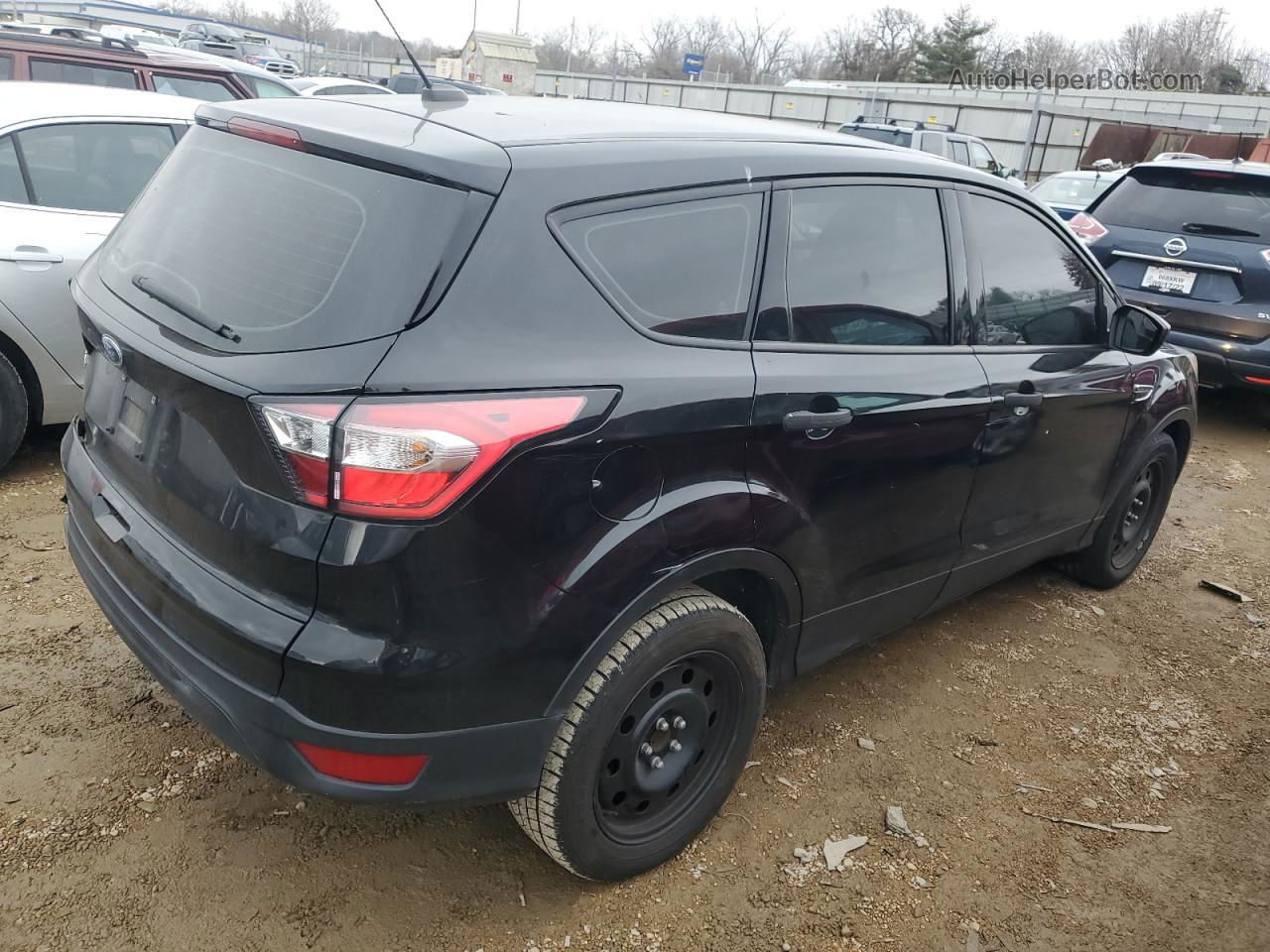 2017 Ford Escape S Black vin: 1FMCU0F77HUD53339