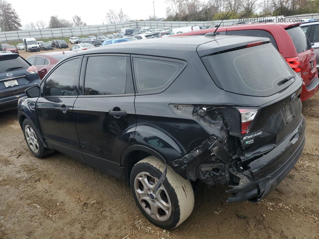 2017 Ford Escape S Black vin: 1FMCU0F77HUD53339