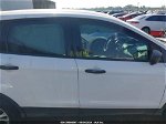 2019 Ford Escape S White vin: 1FMCU0F77KUA70804