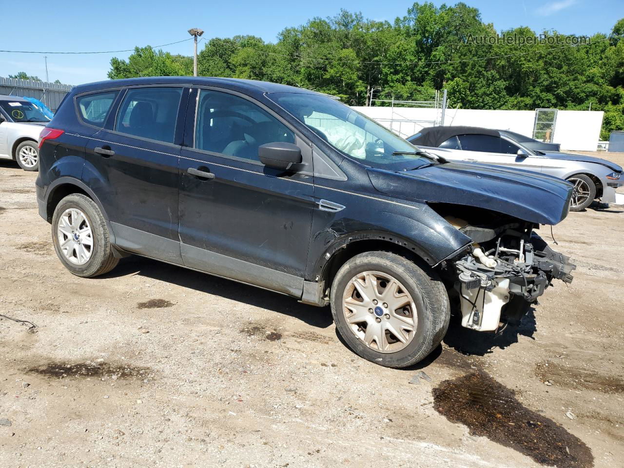 2013 Ford Escape S Black vin: 1FMCU0F78DUA76372