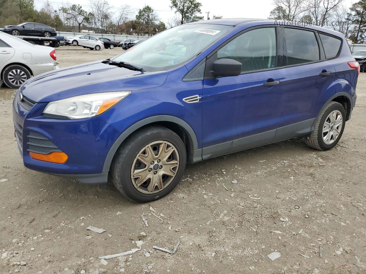 2013 Ford Escape S Blue vin: 1FMCU0F78DUB35159