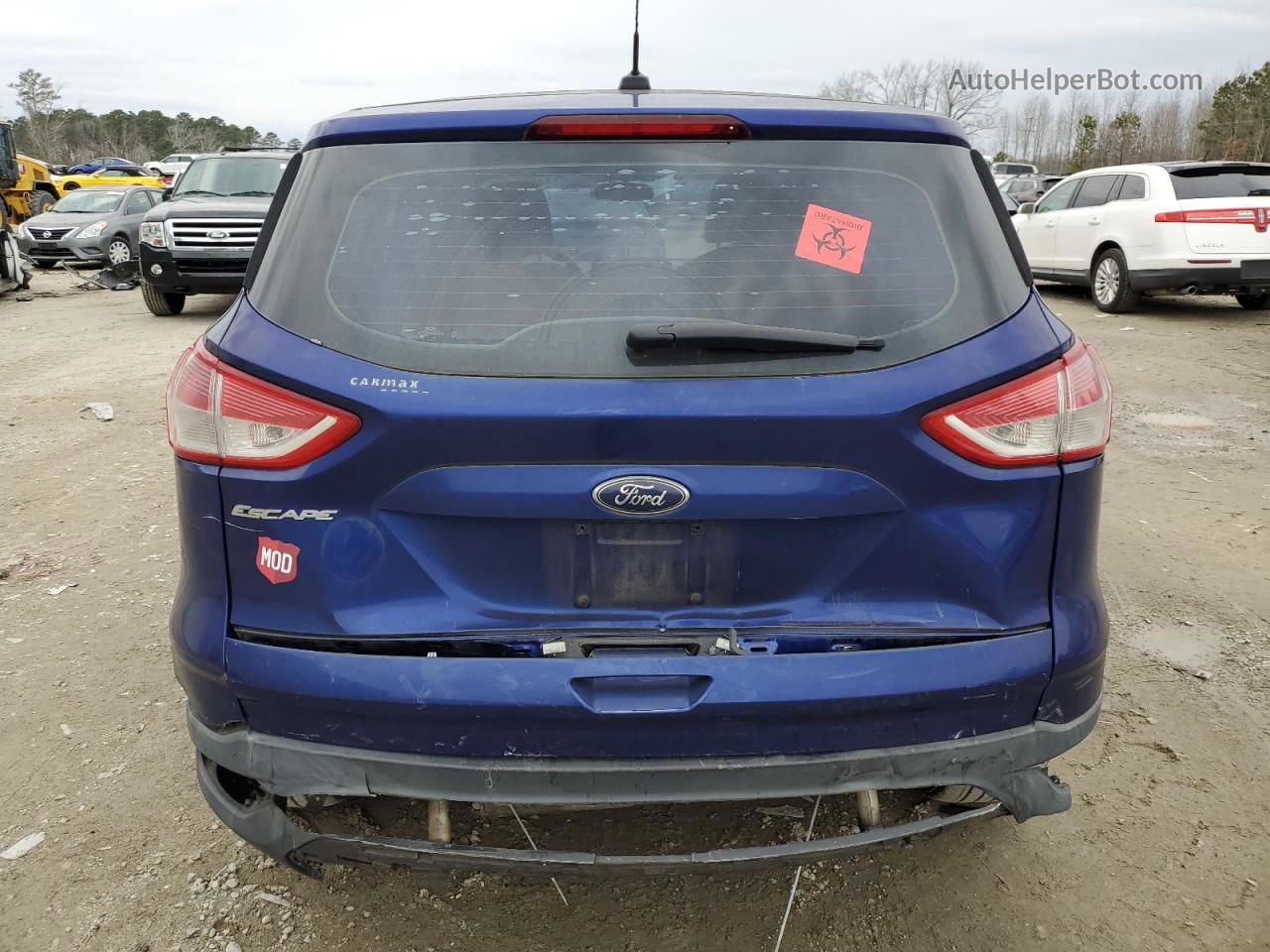 2013 Ford Escape S Синий vin: 1FMCU0F78DUB35159